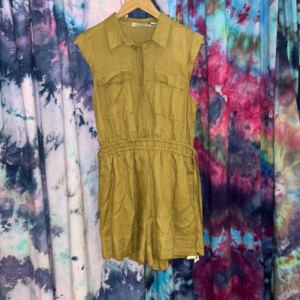 NWOT Lela Playsuit: Olive - Mon Renn